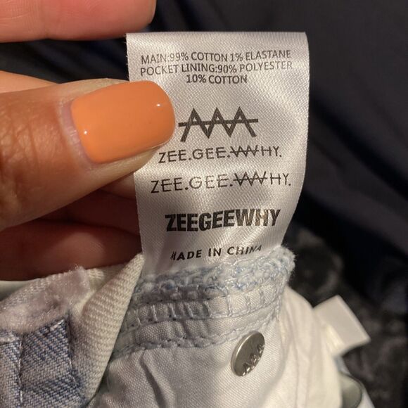 ZGY Denim Straight Up Hi Rise Acid Wash Jeans - Size 26 Nwt - Picture 10 of 10